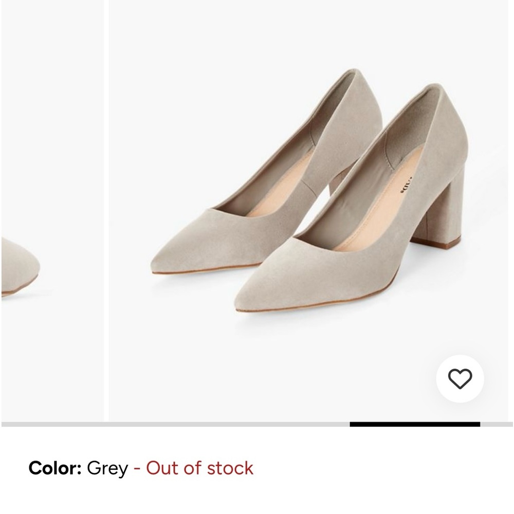 Grey just fab heels